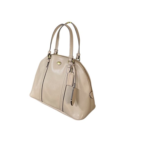 Coach Peyton Cora Dome Top Satchel Bone Sand - Picture 4 of 16